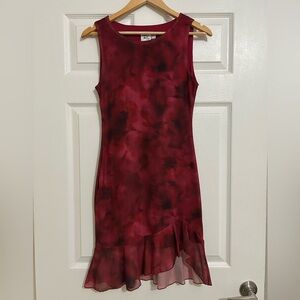 Princess Polly Molita Ruffle Hem Mini Dress Red